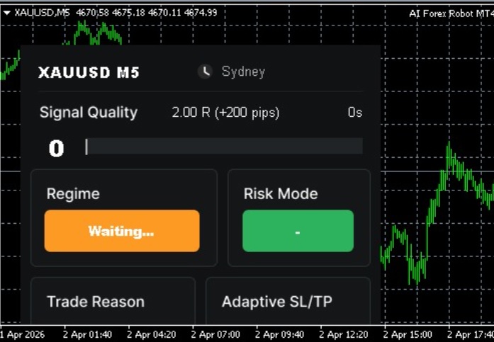 Screenshot AI Forex Robot - tools trading Gold