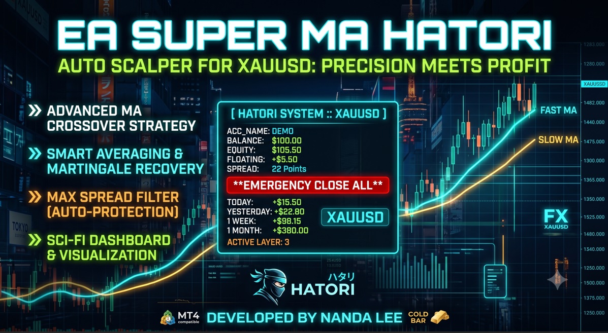 Screenshot EA Super MA Hatori - tools trading EA